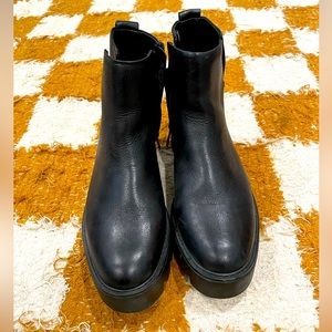 Black Chelsea boots
